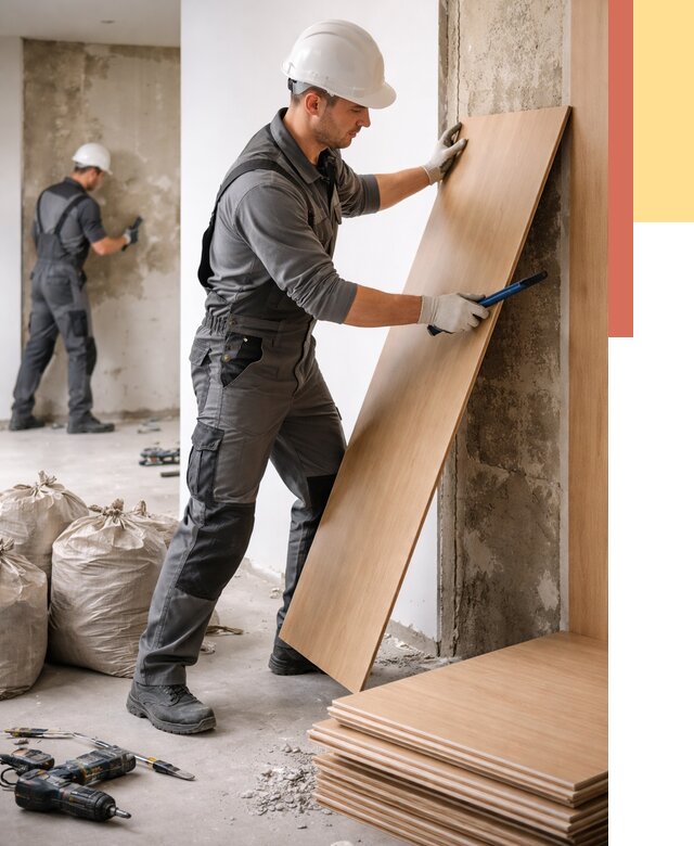 Демонтаж стеновых панелей в Минусинске от 3556 руб. за м² быстро и недорого | ОТДЕЛОЧНИК-Мнс