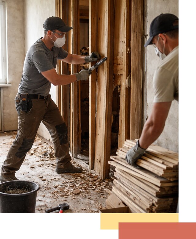 Демонтаж деревянных перегородок в Минусинске быстро и аккуратно