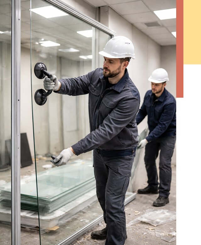 Демонтаж стеклянных перегородок в Минусинске от 3252 руб. — быстро и недорого | ОТДЕЛОЧНИК-Мнс