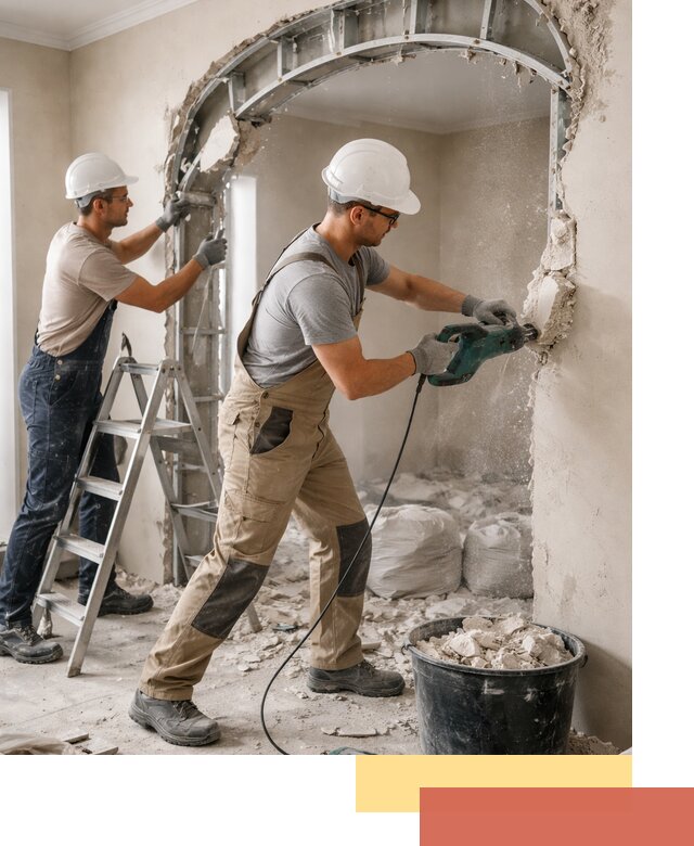 Демонтаж гипсокартонной арки в Минусинске быстро и аккуратно