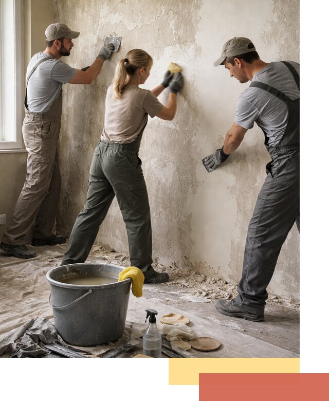 Очистка стен от клея и грунтовки в Минусинске качественно и быстро