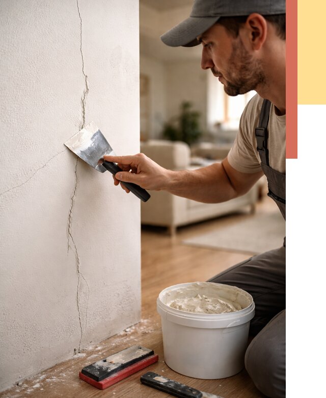 Заделка трещин и сколов в Минусинске от 2489 руб. — быстро и недорого | ОТДЕЛОЧНИК-Мнс