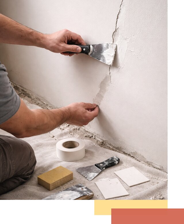 Заделка трещин и сколов в стенах и потолках в Минусинске