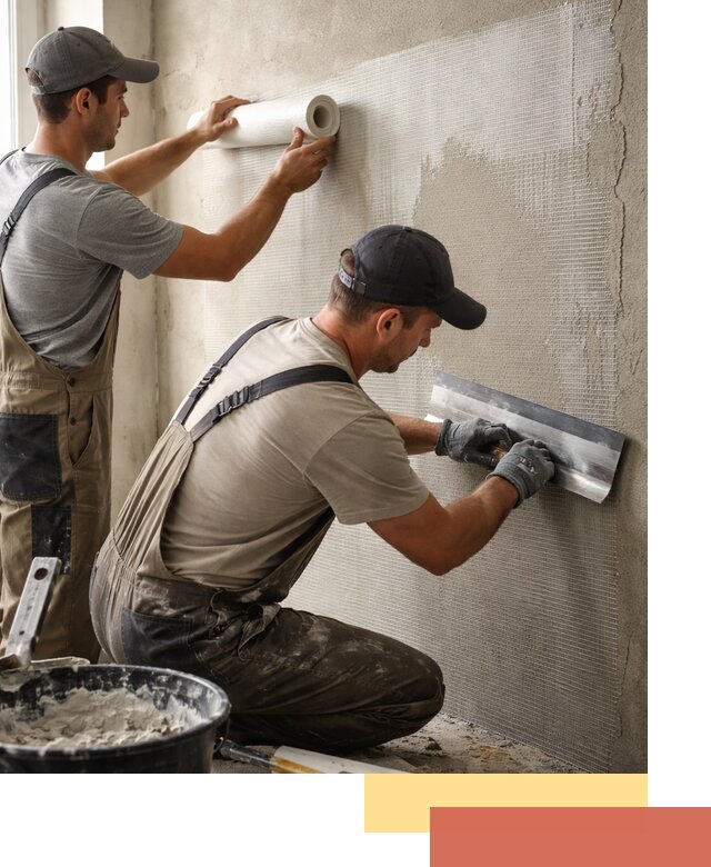 Армирование стен стеклосеткой в Минусинске для прочной отделки