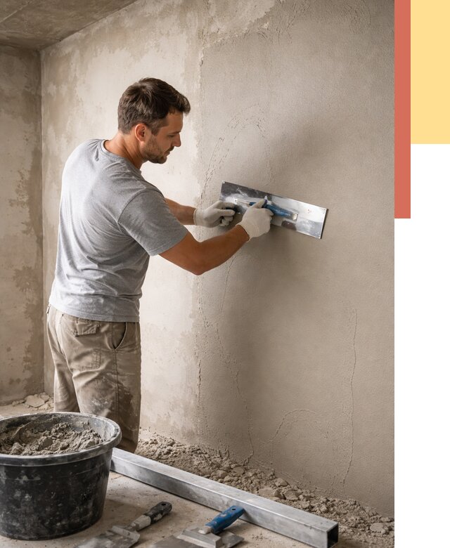 Штукатурка стен без маяков в Минусинске от 7316 руб/м2 — услуги и цена | ОТДЕЛОЧНИК-Мнс