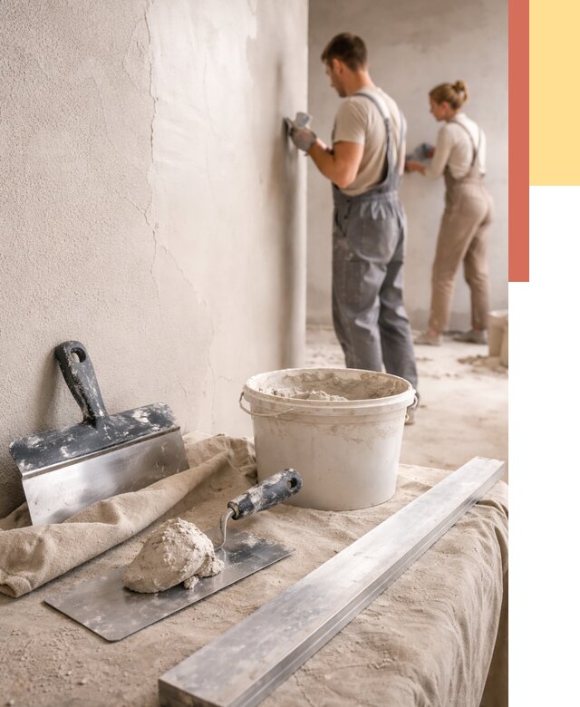 Штукатурка стен гипсовая в Минусинске от 4572 руб/м2 — быстро и недорого | ОТДЕЛОЧНИК-Мнс