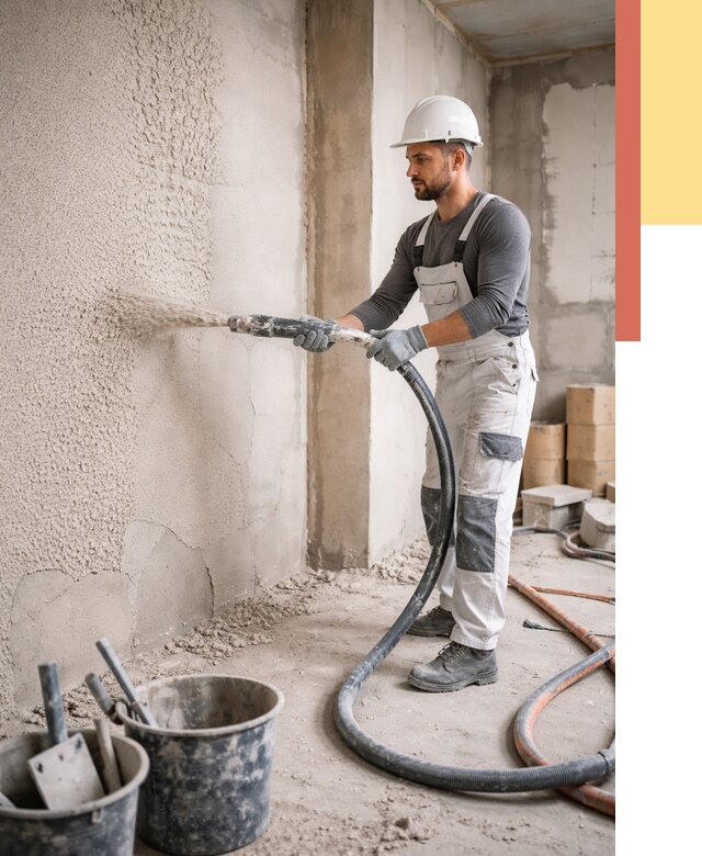 Машинная штукатурка стен в Минусинске под ключ от 6605 руб./м2 | ОТДЕЛОЧНИК-Мнс