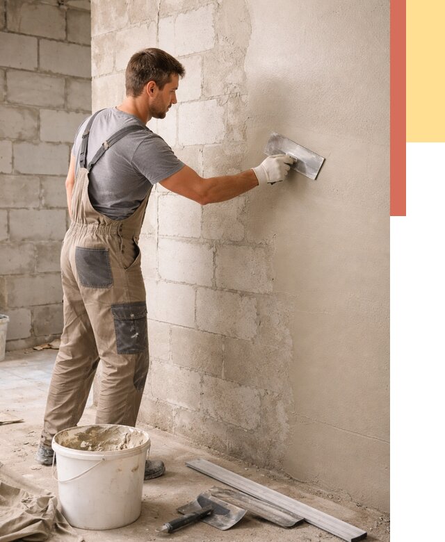 Штукатурка стен из газобетона в Минусинске от 2134 руб./м2 — быстро и недорого | ОТДЕЛОЧНИК-Мнс