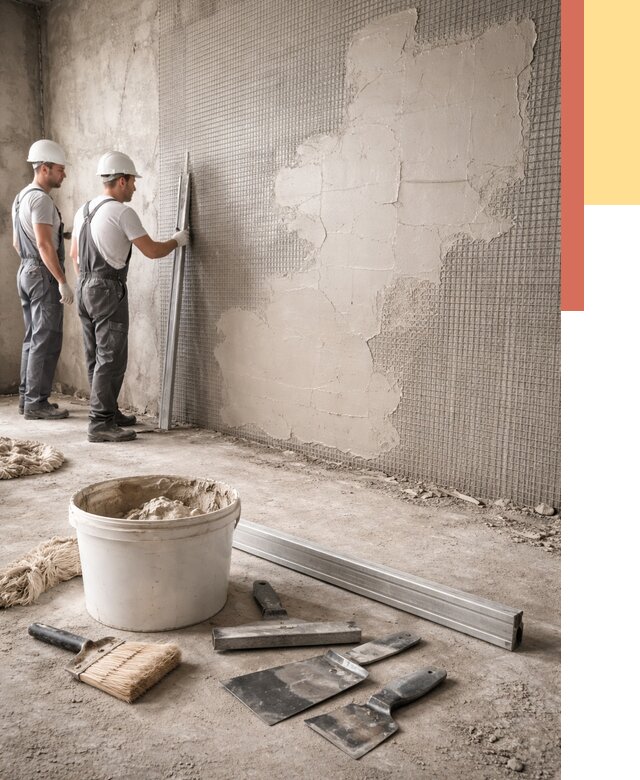 Штукатурка стен по сетке в Минусинске от 5589 руб./м2 — быстро и недорого | ОТДЕЛОЧНИК-Мнс