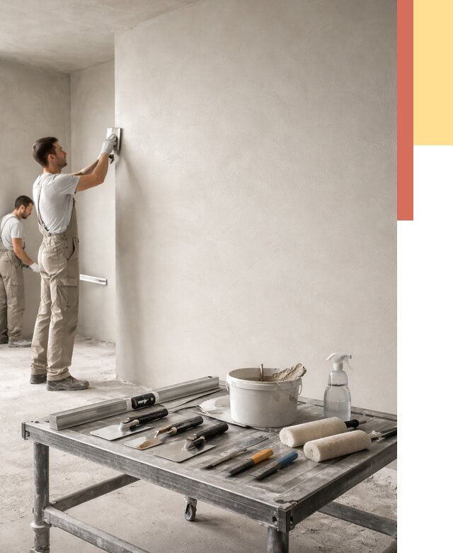 Штукатурка стен под покраску в Минусинске от 4572 руб./м² — качественно и недорого | ОТДЕЛОЧНИК-Мнс