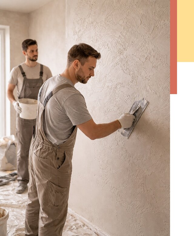 Фактурная штукатурка стен в Минусинске от 4268 руб./м² — заказать под ключ | ОТДЕЛОЧНИК-Мнс