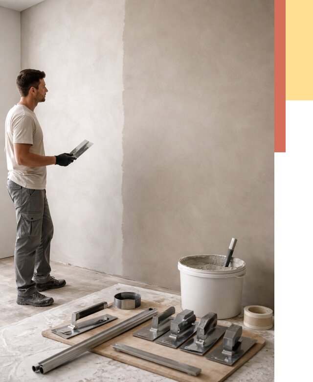 Нанесение микроцемента на стены в Минусинске от 3252 руб./м2 под ключ | ОТДЕЛОЧНИК-Мнс