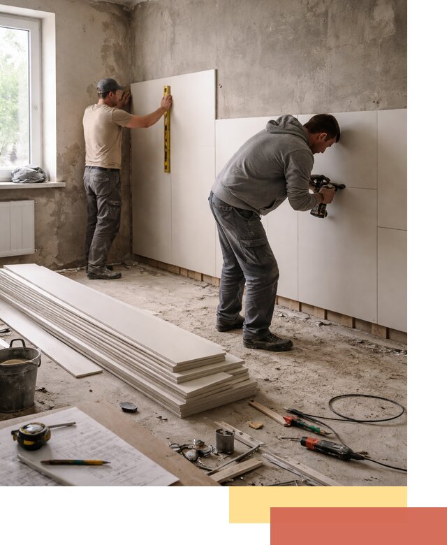 Монтаж ПВХ панелей на стены в Минусинске качественно и быстро