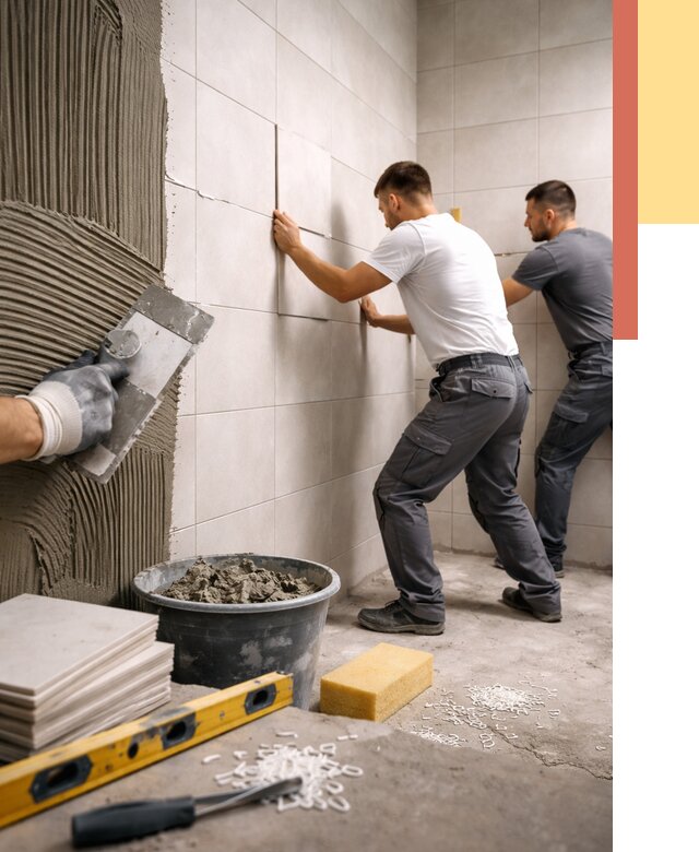 Укладка плитки на стены в Минусинске от 864 руб. — качественно и недорого | ОТДЕЛОЧНИК-Мнс