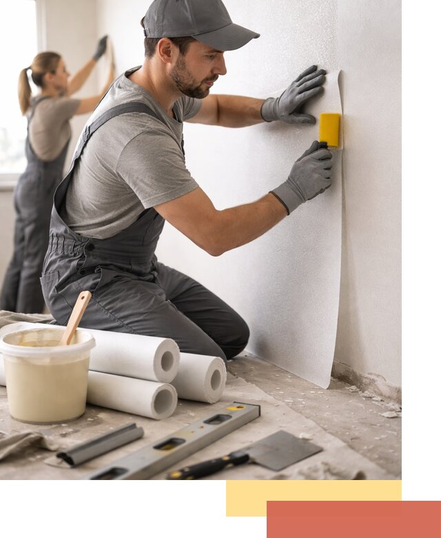 Поклейка стеклообоев профессионально в Минусинске