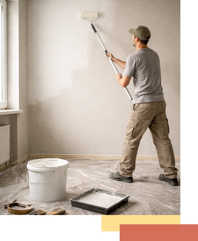 Покраска стен латексной краской в Минусинске качественно и быстро