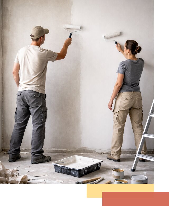 Окраска стен по стеклохолсту в Минусинске качественно и долговечно