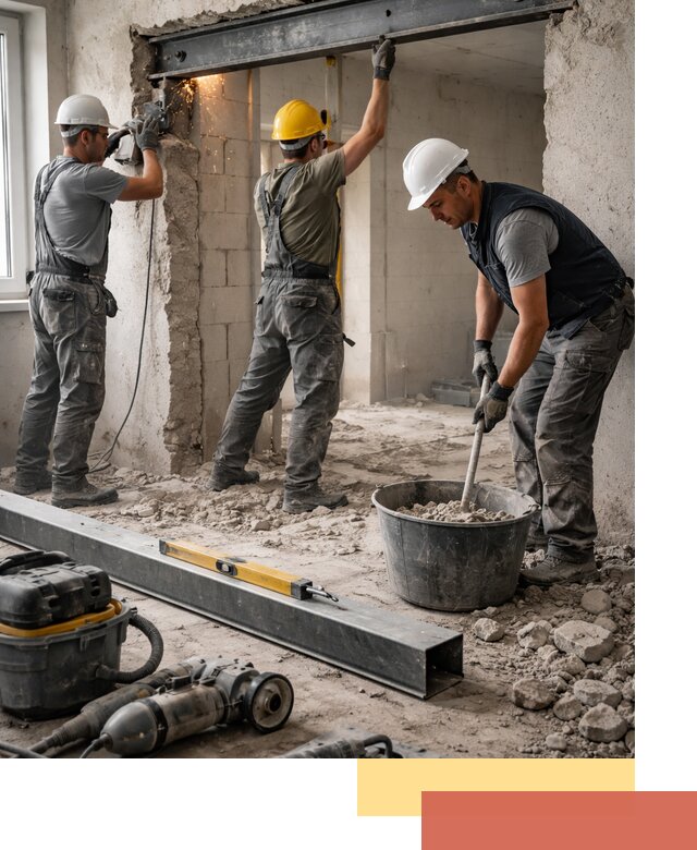 Создание проемов в стенах и несущих конструкциях в Минусинске