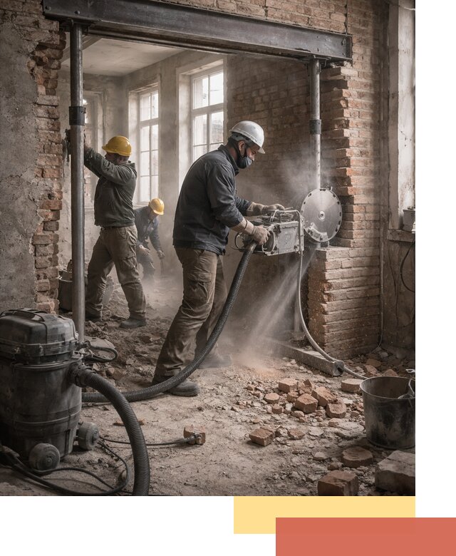 Прорезка проема в стене под дверной или оконный проем в Минусинске