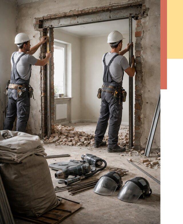 Расширение дверного проема в Минусинске от 12701 руб. под ключ | ОТДЕЛОЧНИК-Мнс