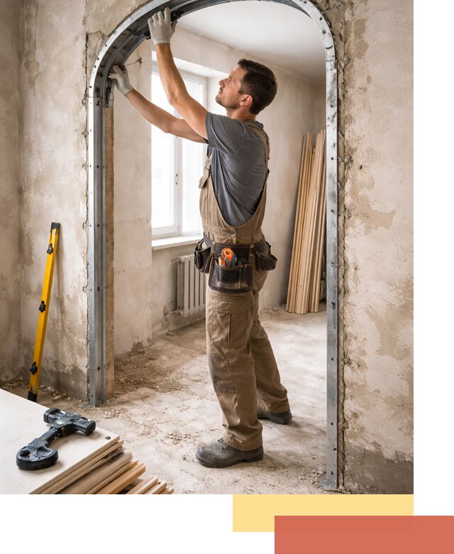 Устройство арочного проема в Минусинске под ключ