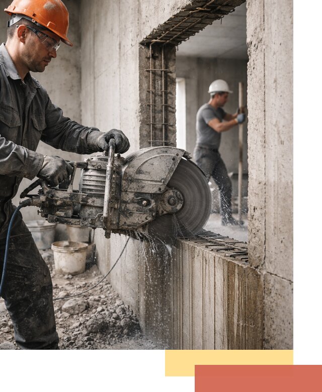 Алмазная резка проемов в Минусинске быстро и точно