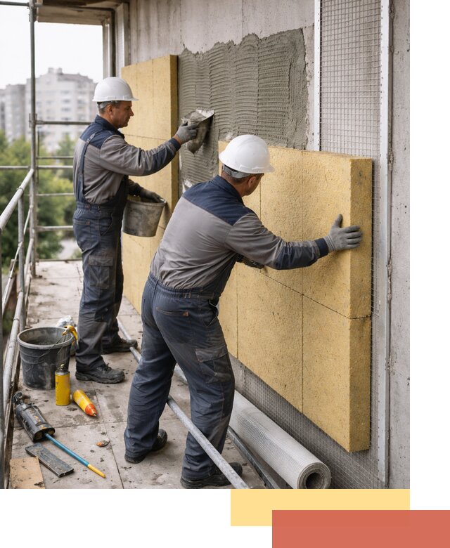 Утепление стен зданий и домов в Минусинске качественно и надежно