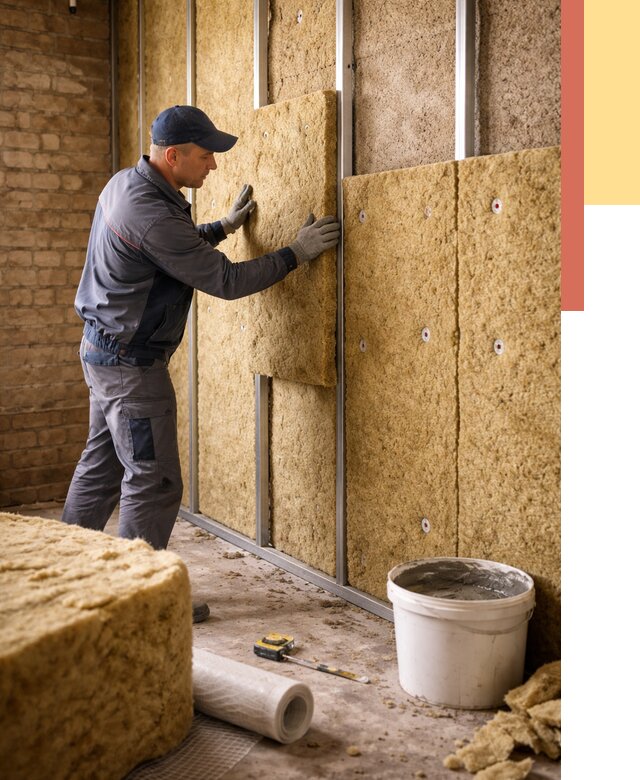 Утепление стен минватой в Минусинске от 1372 руб./м2 — недорого и быстро | ОТДЕЛОЧНИК-Мнс