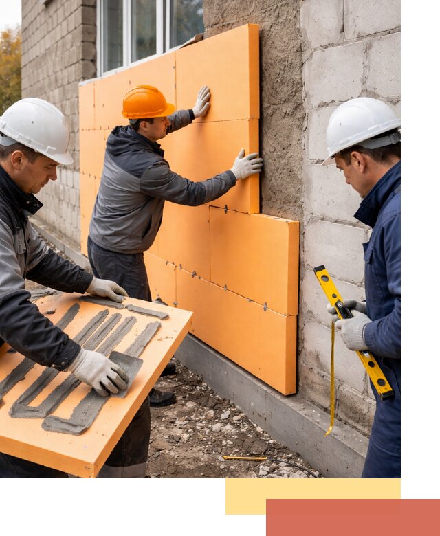 Утепление фасада пеноплексом под ключ в Минусинске