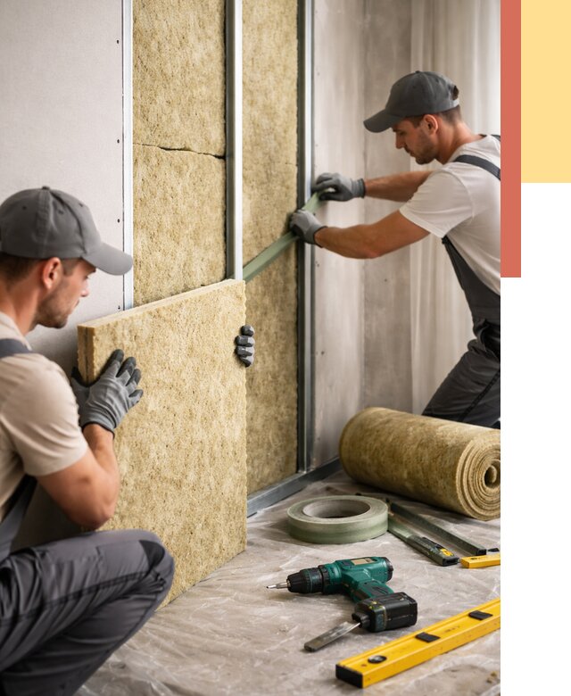 Шумоизоляция стен в Минусинске под ключ от 1880 руб. | ОТДЕЛОЧНИК-Мнс