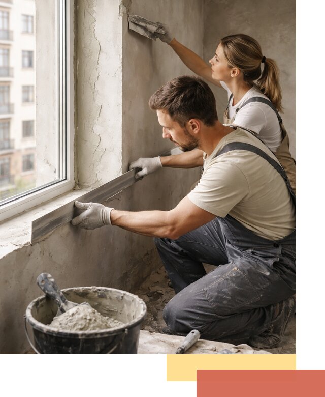 Штукатурка откосов дверей и окон профессионально в Минусинске