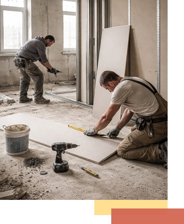 Кладка перегородок из ПГП под ключ в Минусинске