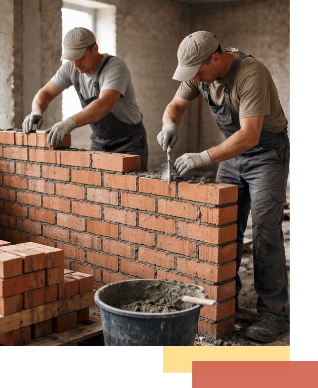 Кладка кирпичных перегородок под ключ в Минусинске