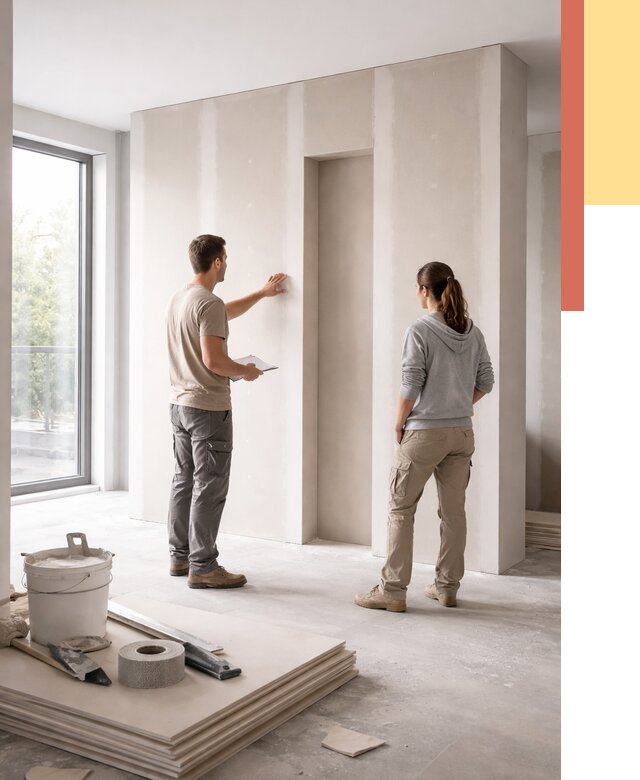 Зонирующая перегородка из гипсокартона в Минусинске от 2845 руб. под ключ | ОТДЕЛОЧНИК-Мнс