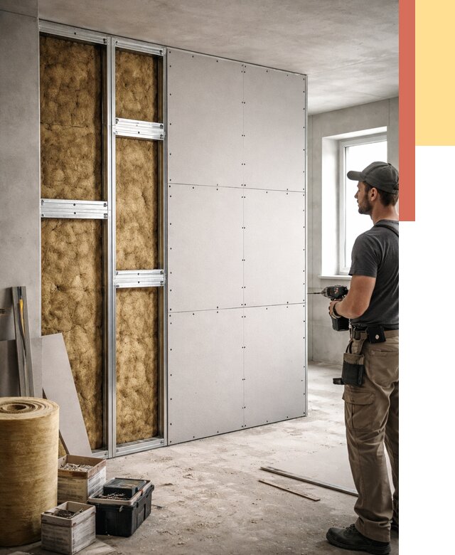 Усиленная перегородка под навеску в Минусинске от 13006 руб. — монтаж под ключ | ОТДЕЛОЧНИК-Мнс