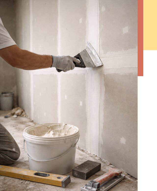 Шпаклевка перегородок из гипсокартона в Минусинске от 2540 руб. — услуги ОТДЕЛОЧНИК-Мнс