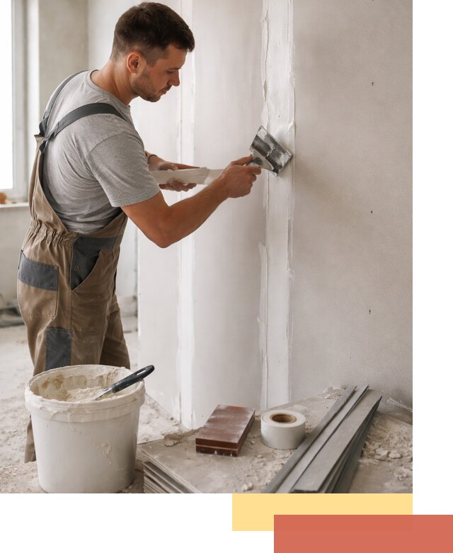 Шпаклевка перегородок из гипсокартона в Минусинске качественно и быстро