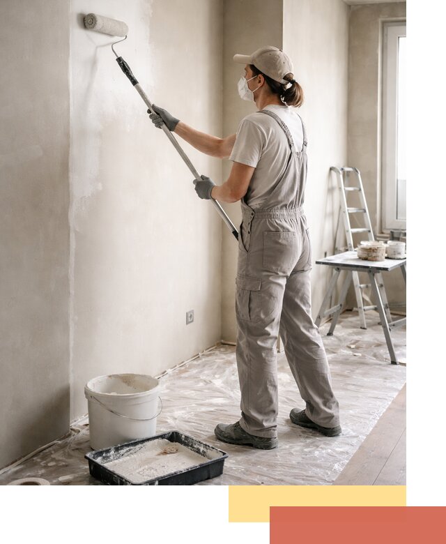 Покраска перегородок из гипсокартона в Минусинске качественно и недорого