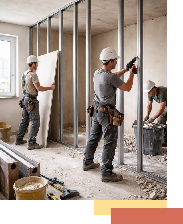 Перенос гипсокартонной перегородки в Минусинске профессионально и быстро