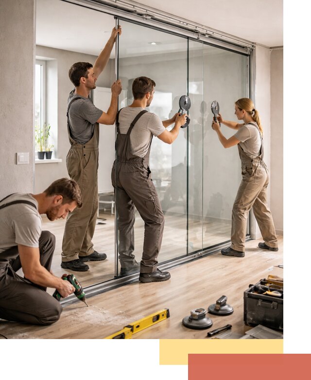 Изготовление стеклянных перегородок на заказ в Минусинске