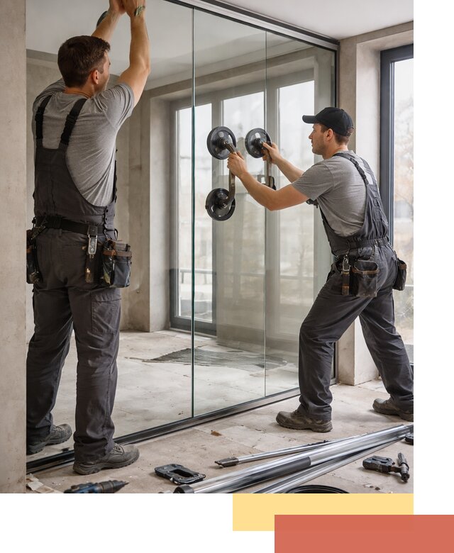 Цельностеклянные перегородки под ключ в Минусинске