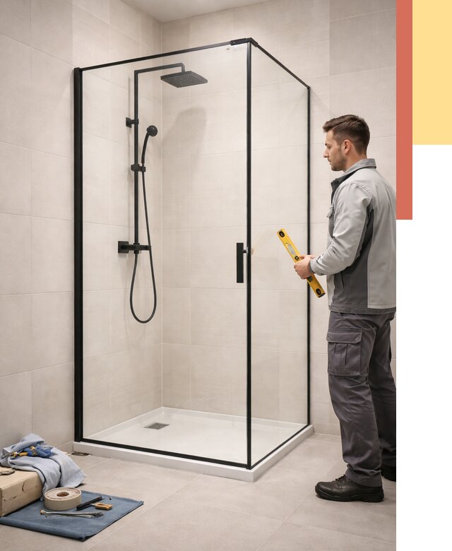 Стеклянные перегородки для душа в Минусинске от 12701 руб. | Монтаж под ключ — ОТДЕЛОЧНИК-Мнс