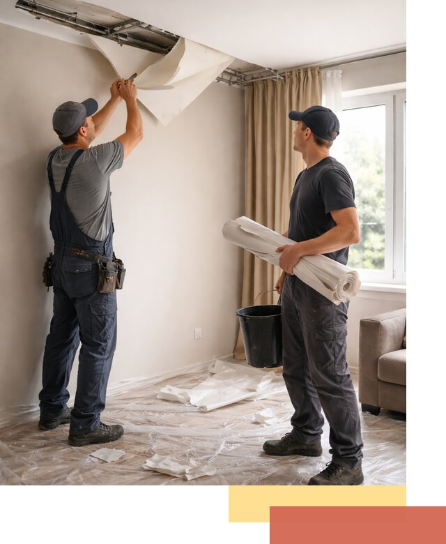 Демонтаж натяжного потолка в Минусинске быстро и аккуратно