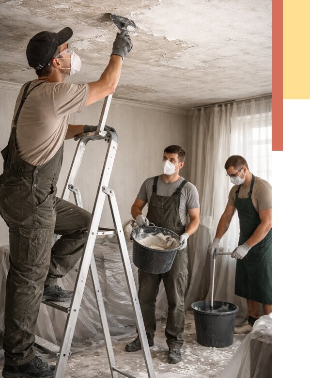 Удаление побелки с потолка в Минусинске от 2540 руб. быстро и недорого | ОТДЕЛОЧНИК-Мнс