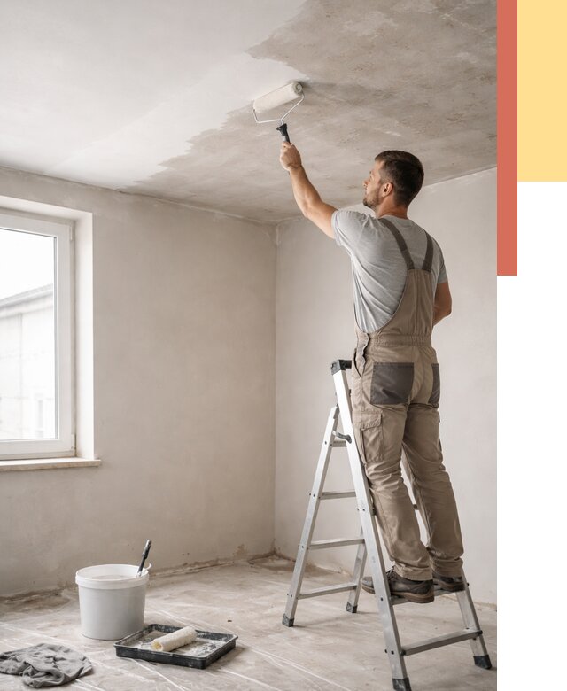 Грунтовка потолка в Минусинске от 2540 руб. — быстро и недорого | ОТДЕЛОЧНИК-Мнс