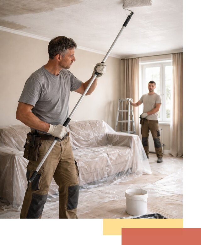 Грунтовка потолка в Минусинске — подготовка под покраску и отделку