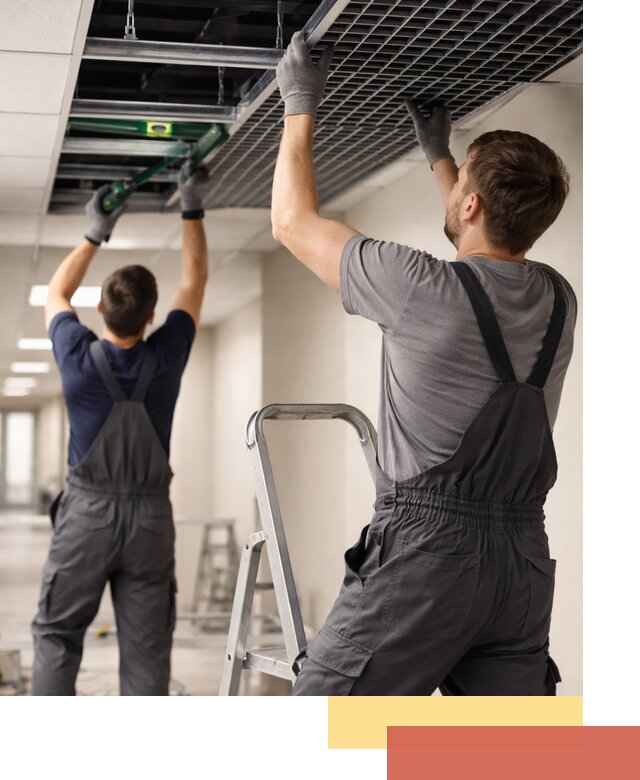 Монтаж потолка Грильято в Минусинске: установка под ключ качественно