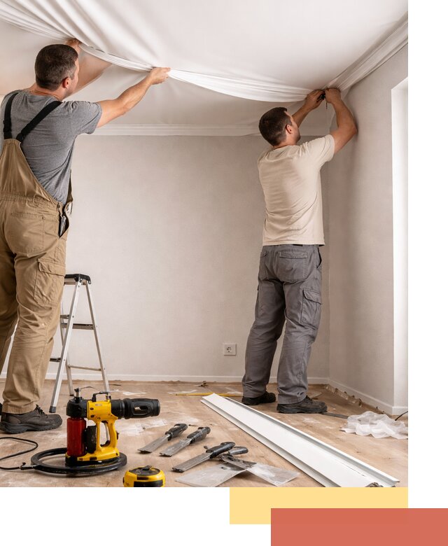 Монтаж ПВХ натяжного потолка в Минусинске качественно и быстро