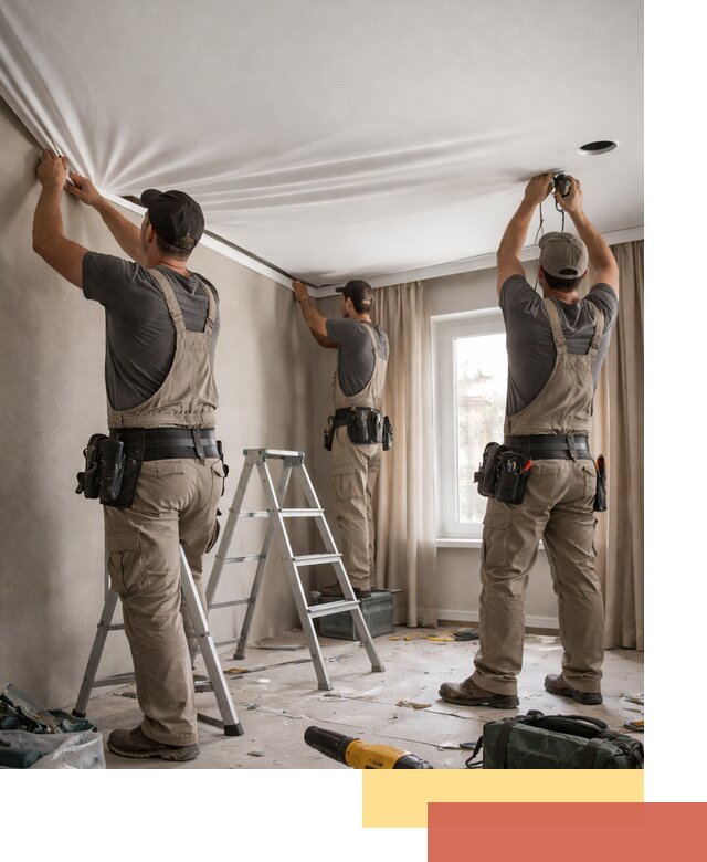 Монтаж матового натяжного потолка в Минусинске качественно и быстро