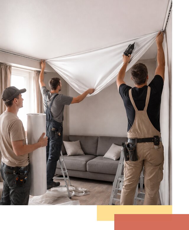 Монтаж сатинового натяжного потолка в Минусинске качественно и быстро